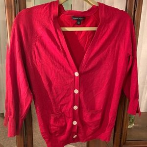 Banana republic red cardigan